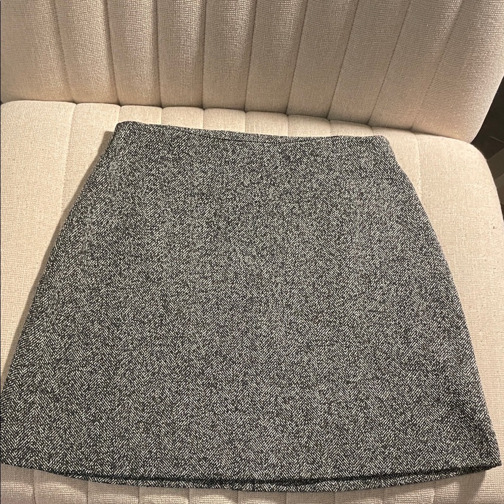 Topshop Gray Mini Skirt
